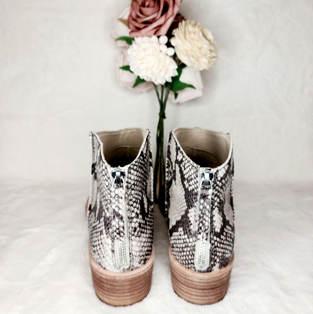 Snake Print Booties - Picture 5 of 9
